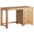 Argos Home Kent 3 Drawer Office Desk - Oak & Oak Veneer