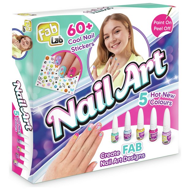 Buy FabLab Nail Art Kids Nail Polish Painting Set | Makeup and beauty toys  | Argos