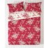 Collection Lottie Red and Cream Bedding Set - Kingsize