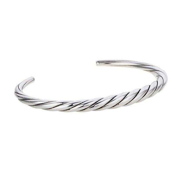 Buy Italian Sterling Silver Twisted Bangle at Argos.co.uk Your Online