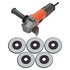 Black and Decker Angle Grinder With 5 Discs - 750W