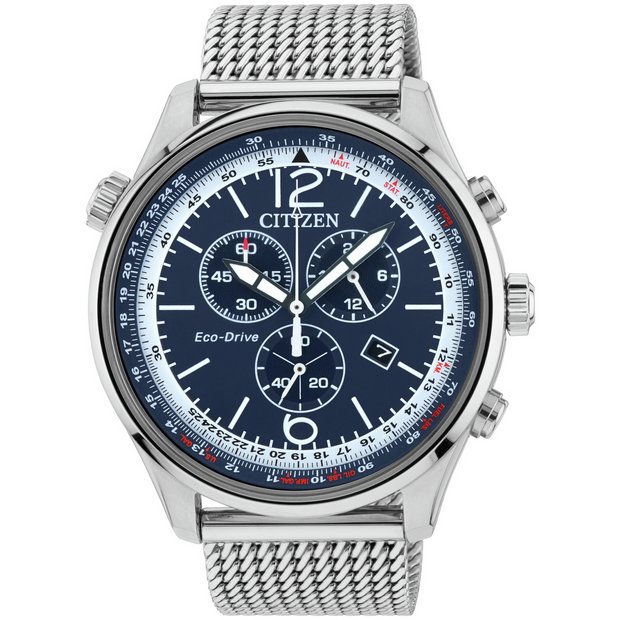 Buy Citizen Eco-Drive Men's Chronograph Stainless Steel Watch