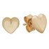 Revere 9ct Gold Heart Stud Earrings