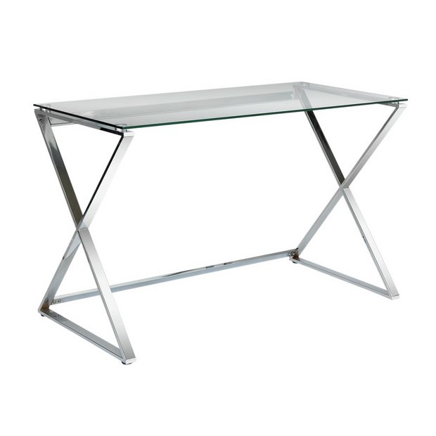 Buy Hygena Cortez Glass Desk at Argos.co.uk Your Online Shop for