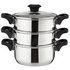 Russell Hobbs 18cm 3 Tier Stainless Steel Steamer