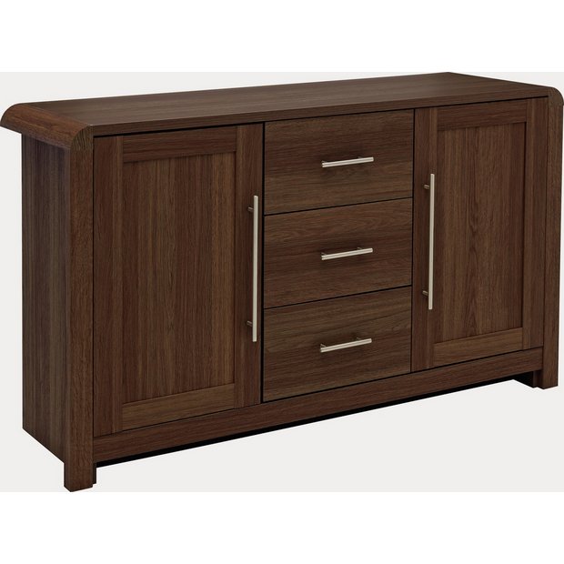 Buy Heart of House Elford 2 Door 3 Drw Sideboard Walnut Effect at