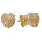 Revere 9ct Yellow Gold Diamond Cut Heart Stud Earrings