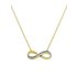 Revere 9ct Gold Diamond Accent Infinity Necklace