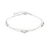 Amelia Grace Standard Silver Coloured Heart Beads Bracelet
