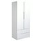 Argos Home Sandon 2 Door 2 Drw Wardrobe - White and Mirrored