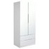 Argos Home Sandon 2 Door 2 Drw Wardrobe - White and Mirrored