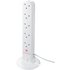 Masterplug 10 Socket 2 USB Outlet 1 Metre 13 Amp Tower