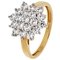 Revere 9ct Yellow Gold Cubic Zirconia Round Cluster Ring