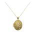 Moon & Back 9ct Gold Oval 4 Photo Locket 18 Inch Necklace