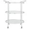 Argos Home 3 Tier Chrome and Glass Drinks Trolley
