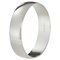 Revere Fairtrade 9ct White Gold D-Shape Wedding Ring - 4mm