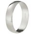 Revere Fairtrade 9ct White Gold D-Shape Wedding Ring - 4mm
