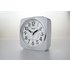 Seiko White Sweep Second Hand Square Alarm Clock