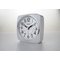 Seiko White Sweep Second Hand Square Alarm Clock