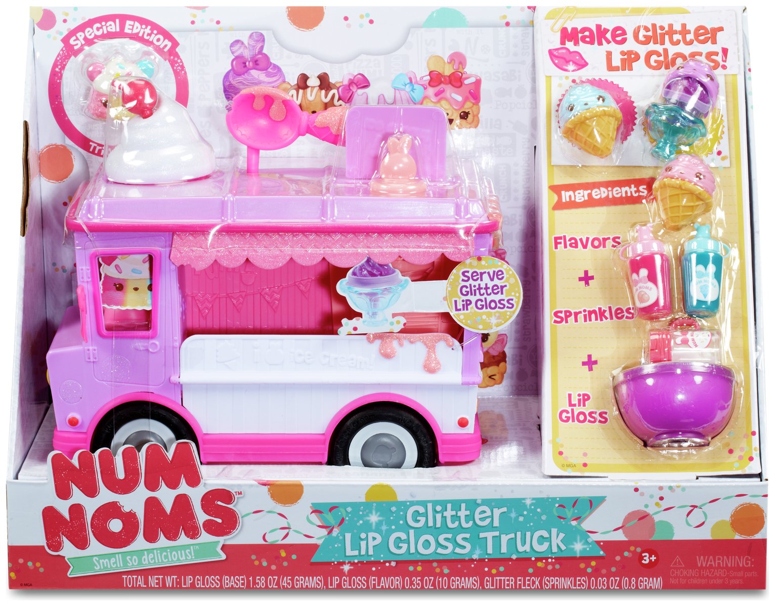 nom nom glitter lip gloss truck