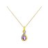 Revere 9ct Gold Amethyst and Diamond Accent Pendant
