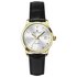 Accurist Ladies' Black Leather Strap Watch