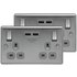 BG Double Socket with 2 USB Ports (21A) – Twin Pack