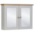 Argos Home Livingston Mirror Wall Cabinet - Grey & Pine