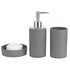 ColourMatch Bathroom Accessory Set - Flint Grey