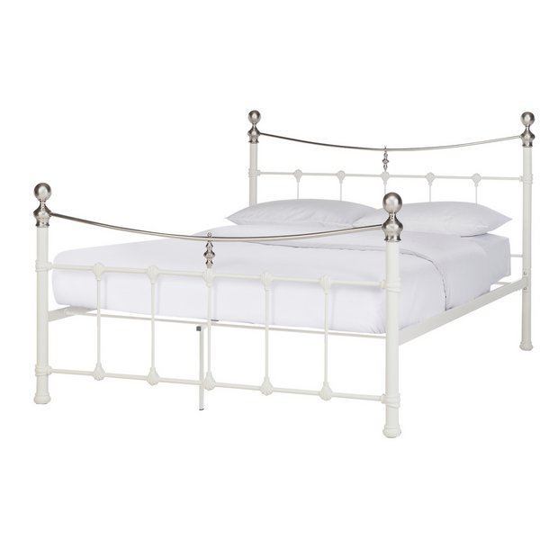 argos metal double bed frame