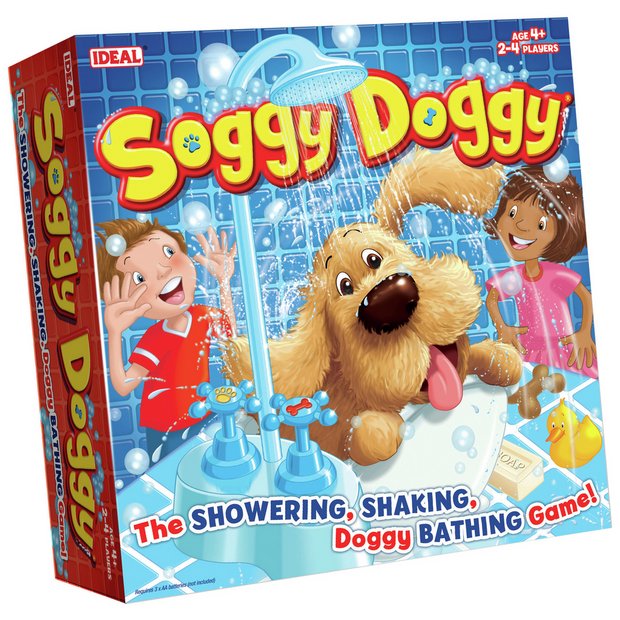 New Soggy Doggy Board Game for Kids with Interactive Dog Toy