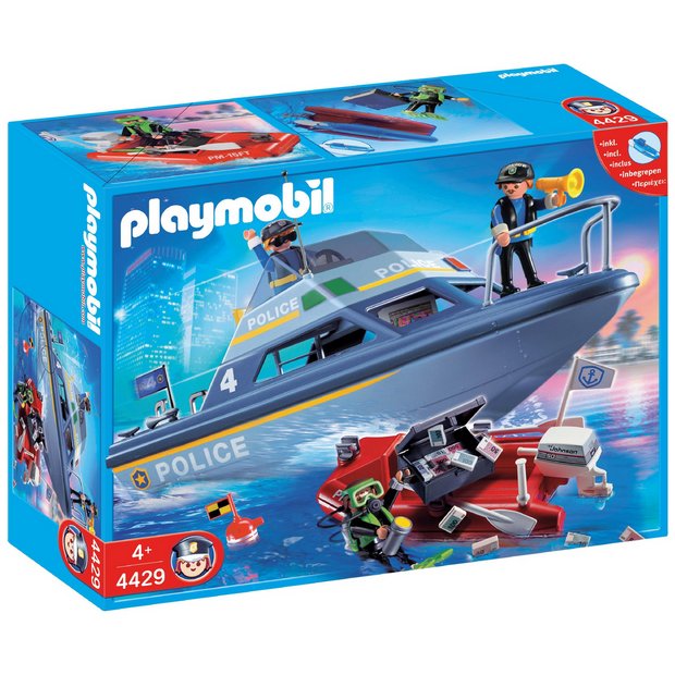 Buy Playmobil Police Boat Playset 4429 at Argos.co.uk Your Online