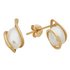 Revere 9ct Gold White Cultured Freshwater Pearl Earrings