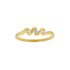 9ct Gold 3 Stone Cubic Zirconia Twist Ring
