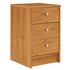 HOME New Malibu 3 Drawer Bedside Chest - Pine Effect