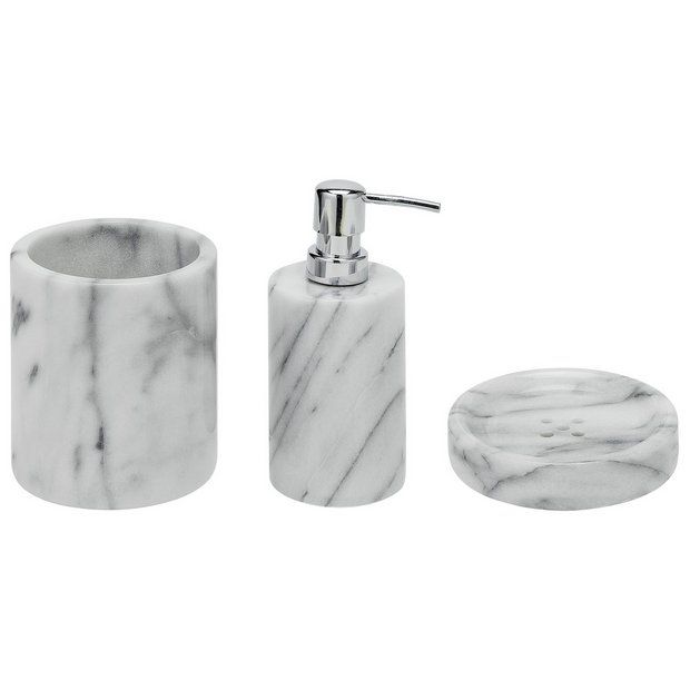 Buy Heart of House Bathroom Accessory Set Marble at Argos.co.uk