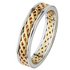 Revere 9ct Gold 2 Coloured Celtic Style Wedding Ring