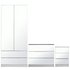 Argos Home Sandon 3 Piece 2 Door Mirror Wardrobe Set - White