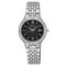 Seiko Ladies' Black Dial Stainless Steel Watch