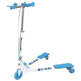 OZBOZZ Scissor Scooter (White/Blue) Best Price and Cheapest