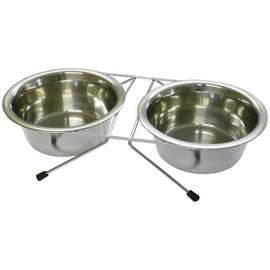 Rosewood Double Dog And Cat Plain Diner - Medium