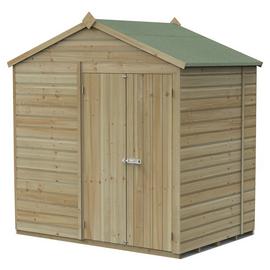 Forest Beckwood Shiplap Windowless Apex Shed - 7 x 5ft