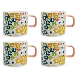 Habitat x Scion Spring Meadow Set of 4 Mugs - Multicoloured