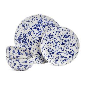 Habitat 60 Jackson 12 Piece Stoneware Dinner Set - Blue