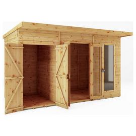 Mercia Maine Summerhouse with Side Shed - 12 x 6ft