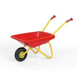 Kids Metal and Plastic Wheelbarrow - Red & Yellow