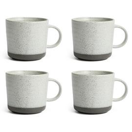Habitat Textured Ripple Set of 4 Mugs - Neutral