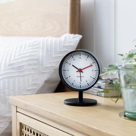 Habitat Analogue Alarm Clock - Black & White