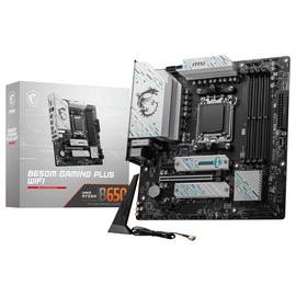MSI Micro ATX AM5 AMD B650 Gaming Plus Wi-Fi Motherboard