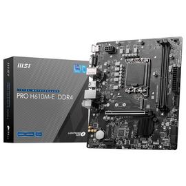 MSI Micro ATX Pro H610M-E DDR4 Motherboard